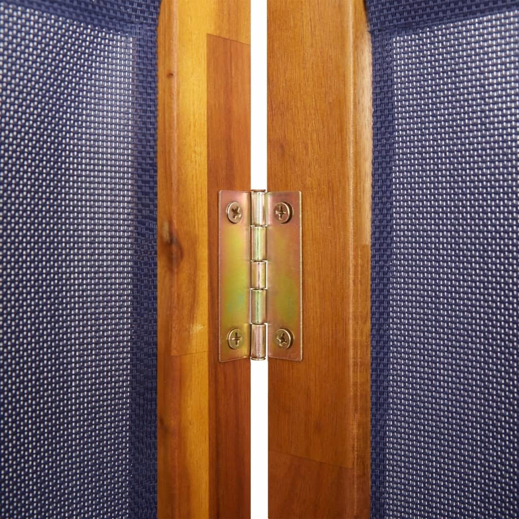 Przegroda działowa 4 panele 280x180 cm Ciemnoniebieska
