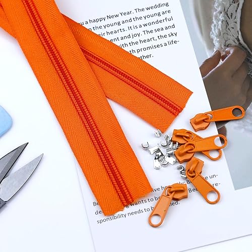 Miniatura 9 de Cinta de cremallera de nailon n. 5 para costura cremalleras YZSFIRM de 10 yardas por The Yard Cremalleras de bobina de nailon blanco para