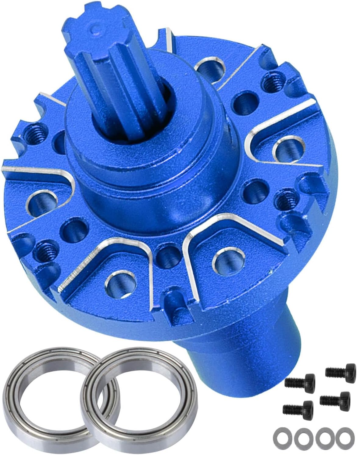 RC Center Diff Upgrades Part for 1/10 Kraton Outcast 4S 4X4 RTR V2,1/10 Senton Vorteks 4X4 RTR V4,1/8 Typhon 4X4 RTR V4,Steel #45 Center Diff Hops Up,Navy Blue