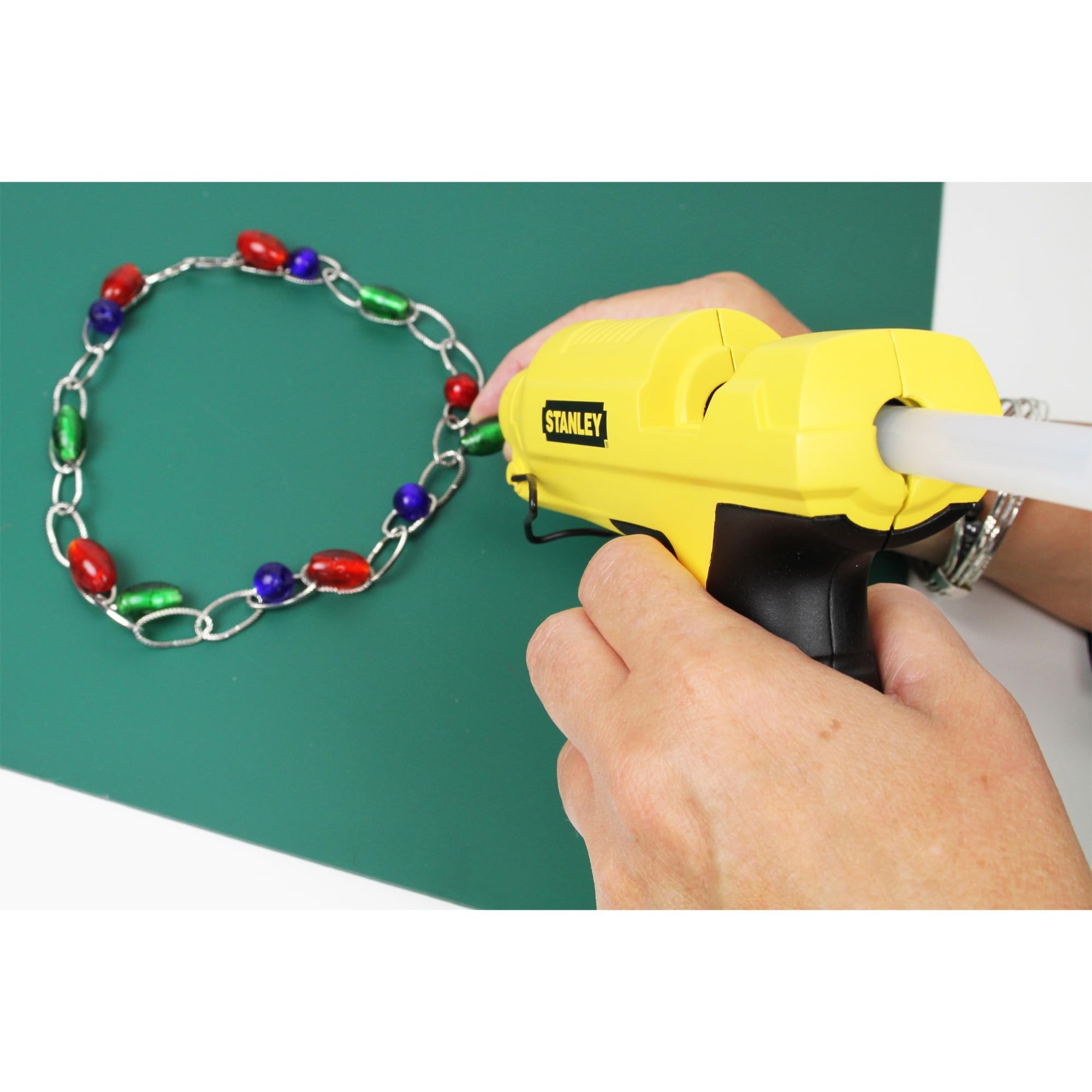 Stanley STHT6-70417 Pistolet à Colle chauffage Rapide GR 50 cutcase de 5 pièces 90 W à 150 W Noir/Jaune