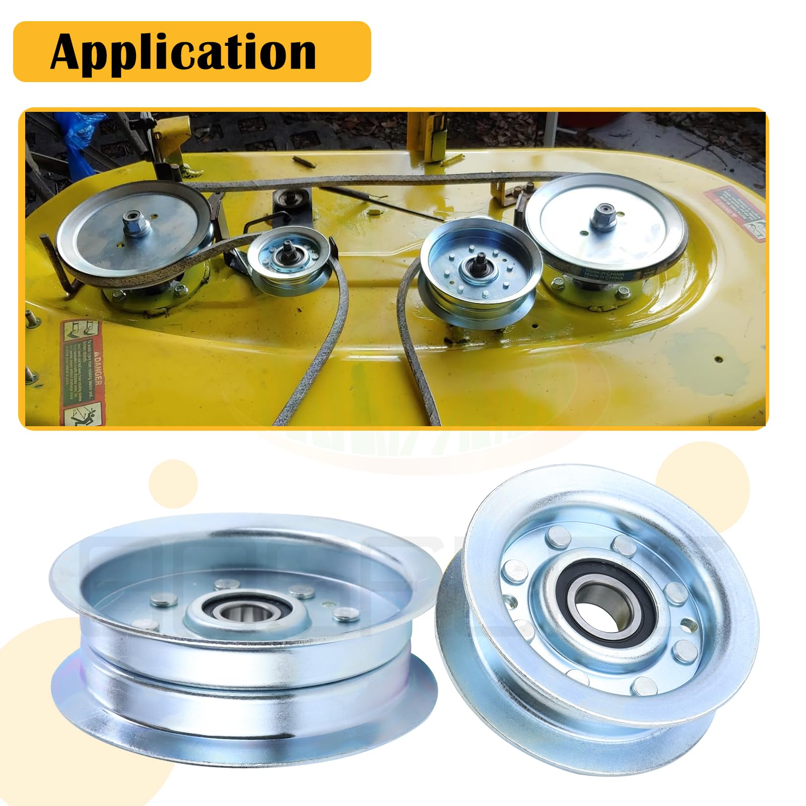 GY22172 Pulley with GY20629 Pulley for D140 Idler Pulley — Amazon image 4
