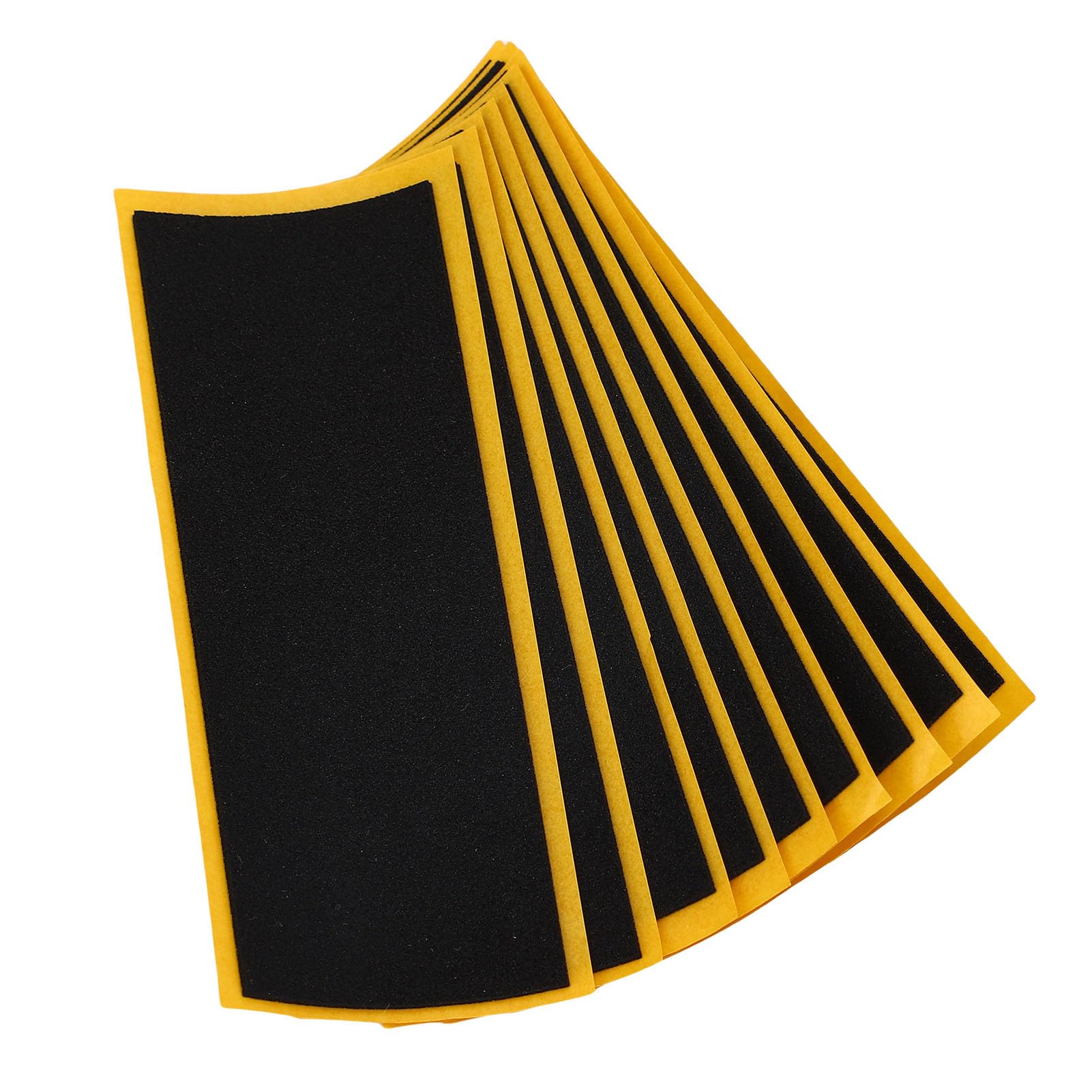 ViaGasaFamido Bandes Antidérapantes Mousse PU Noire Lot de 50 10,9x3,8cm Adhésif Puissant pour Contrôle et Stabilité Améliorés Volant Intérieur