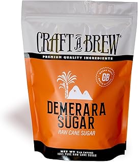 Craft A Brew - Demerara Sugar - Raw Sugar - Food Grade - For At Home Brewing - For Beers & Sodas - Add Darker Color & Molasses Flavor - 1 lb Package