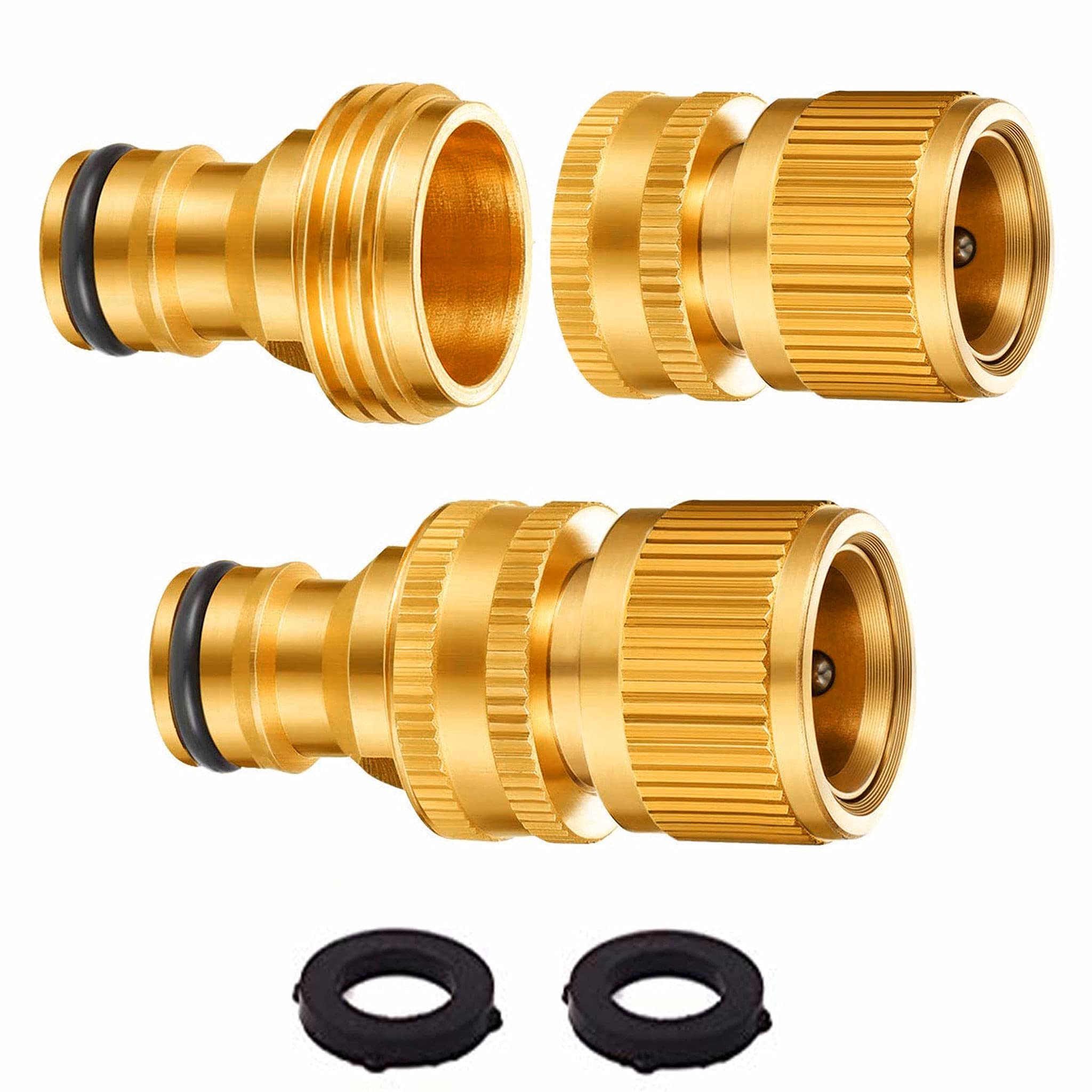 Buy DIRECT MFG Garden Hose Quick Connect Solid Brass, No Leakage, No