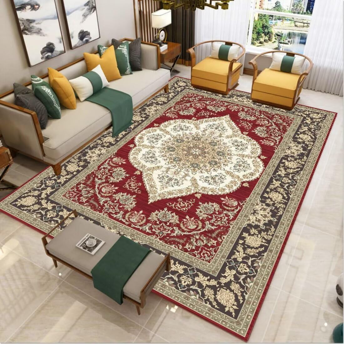 Tapis de salon insonorisé et antidérapant pour sécuriser la chambre de bébé