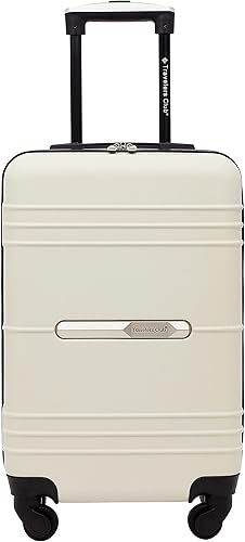 Travelers Club Equipaje de mano Richmond Spinner de 20 pulgadas, Hueso, Equipaje de mano Richmond Spinner de 20"