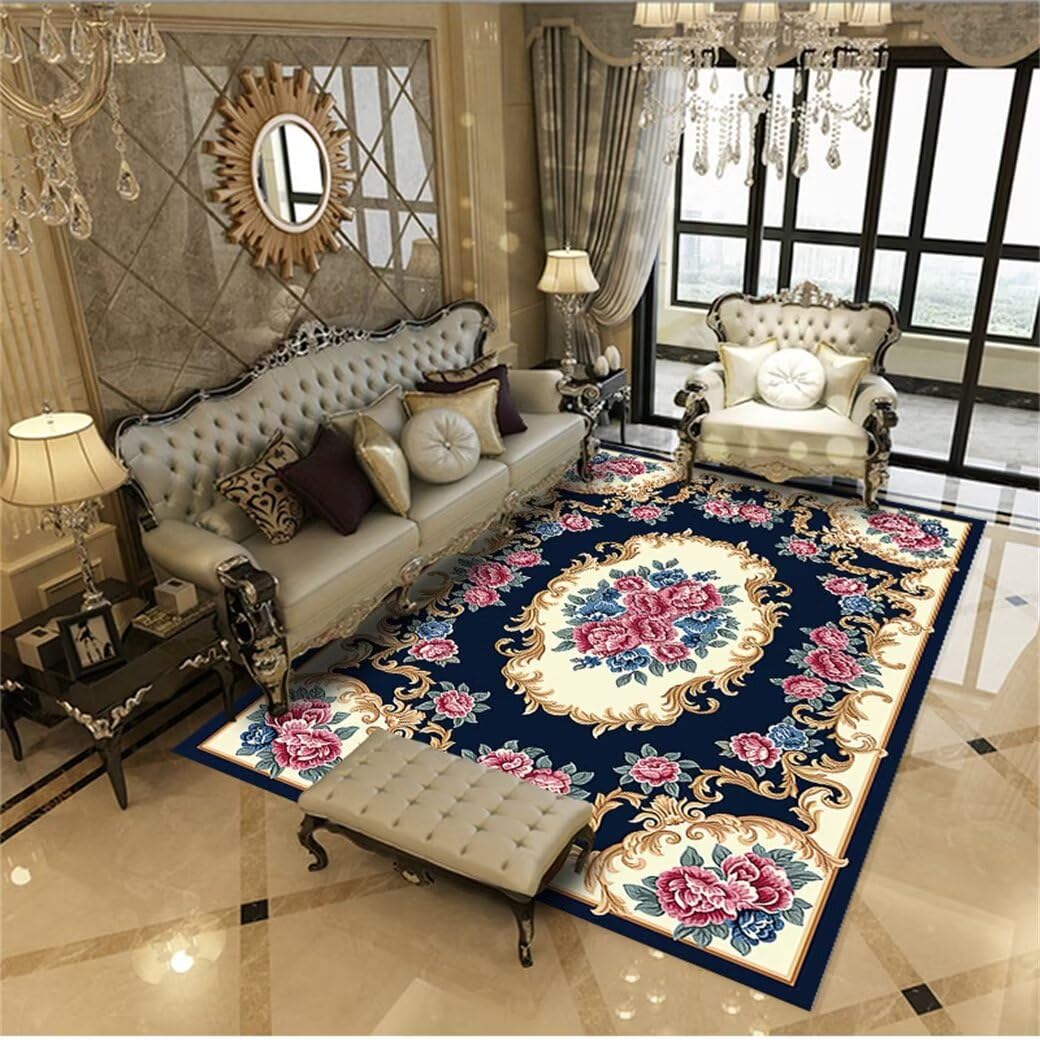 Tapis chambre garçon adolescent bleu 50x150 unique pour créer un coin lecture