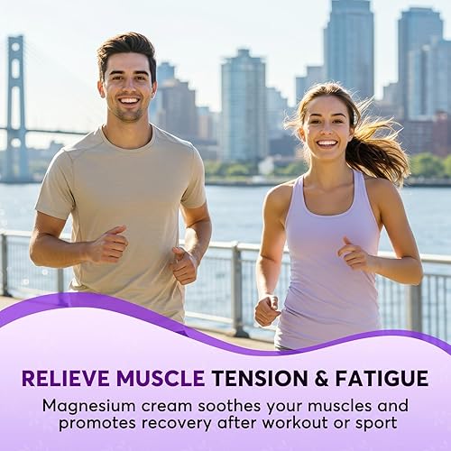 Miniatura 3 de Crema tópica de loción de magnesio para dormir mantequilla corporal de magnesio natural para un sueño dulcecalambres en las