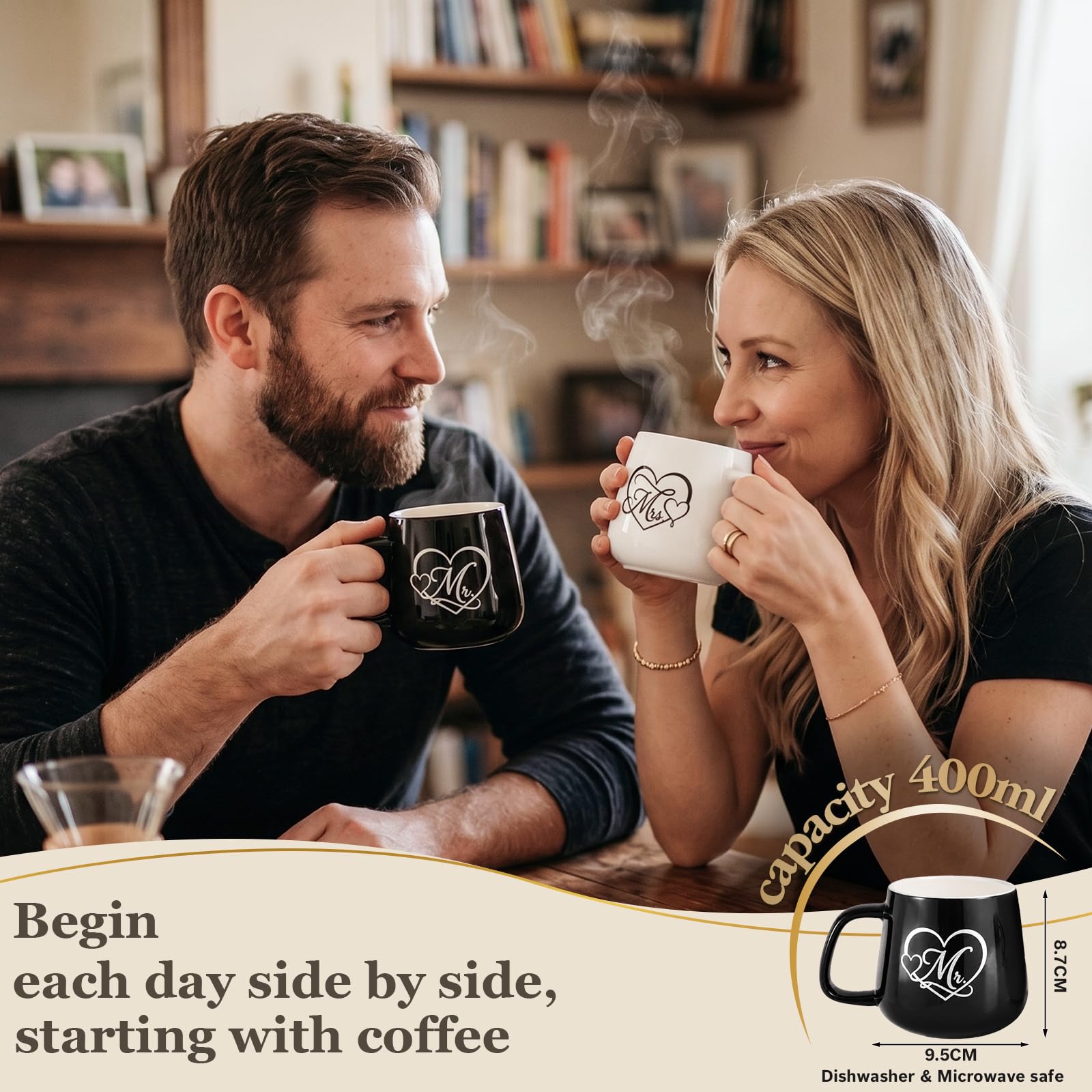 Ensemble cadeau de mariage pour couple de mariés, coffret cadeau Mr