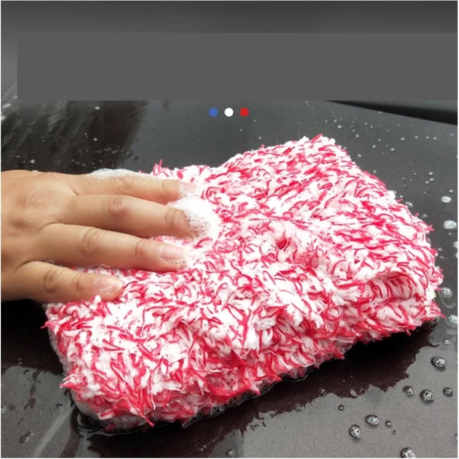 Car Washing Tools Car Wash Microfiber Car Washer Care Detailing Brushes Washing Towel Sponge Block Practical(Gray 1pc)