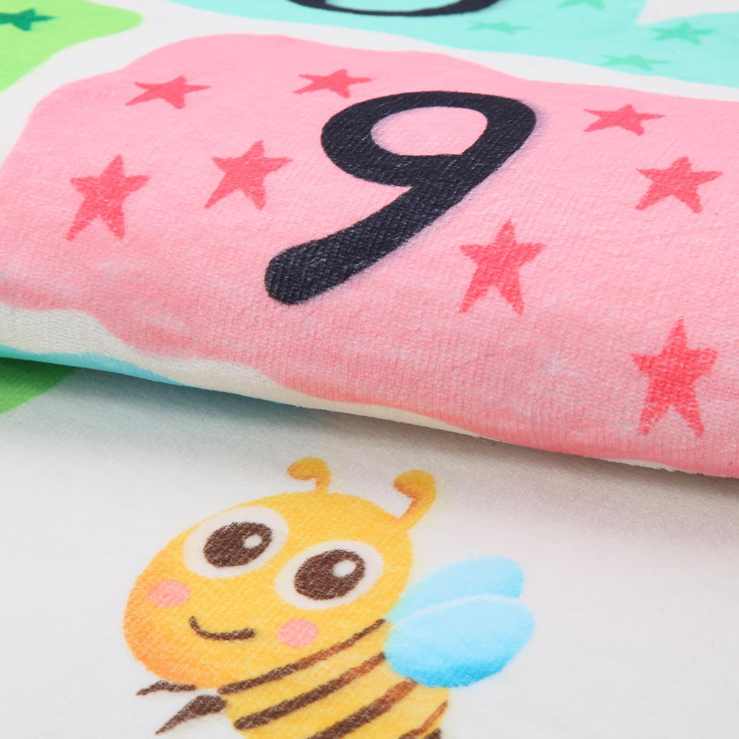 Soft Educational Kids Learning Rug Washable for Boys Girls Bedroom Play Room, Cute Numbers ABC Alphabets Hopscotch Rug for Classroom, Toddler Baby Nursery Carpet Playmat, Neutral 63"x31.5"