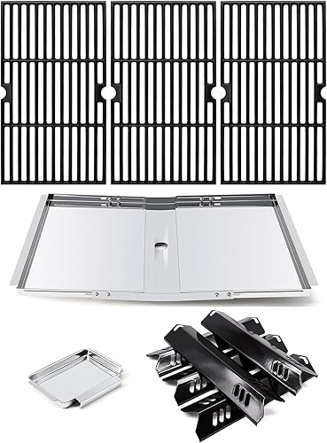 Miniatura 31 de Adviace Protectores térmicos de repuesto para parrilla de 15 pulgadas Dyna-Glo DGF493BNP, DGF510SBP, juego de 4 placas térmicas para parrilla