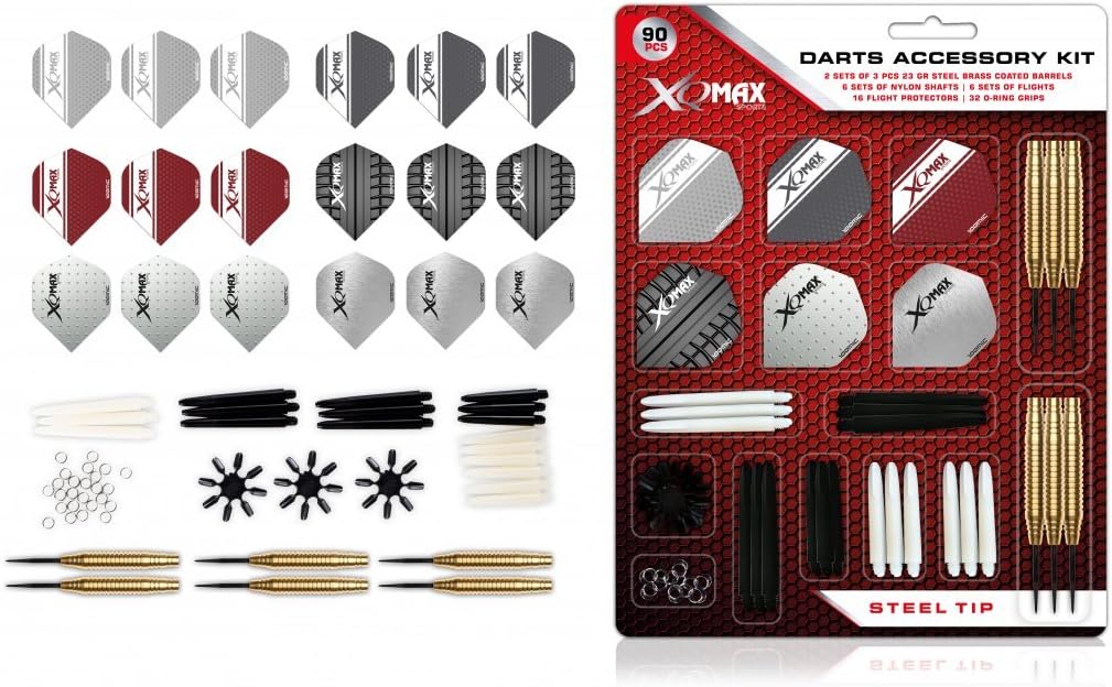 XQ Max Steel Dart Accessory Kit, red, 1, Darts Amazon Canada