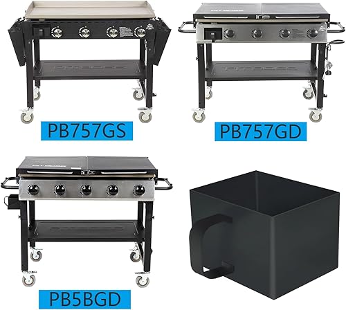 Miniatura 2 de GARNETIN Recambios de bandeja de grasa para planchas Pit Boss Ultimate  Se adapta a modelos de quemadores de 234 y parrillas portátiles para