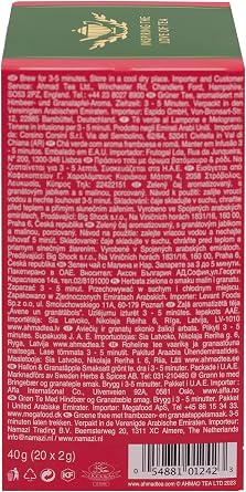 Ahmad Tea Green Tea | Raspberry & Pomegranate Green Tea | 20 Teabag Sachets | 1 Pack