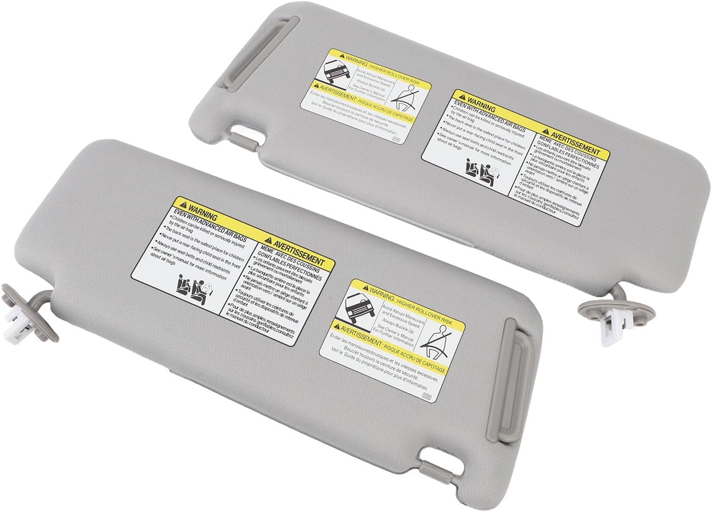 1 Pair Sun Visor for 4Runner 2010 to 2024, Left Driver Side and Right Passenger Side Sun Visor, 74320-35A91-B1, 74310-35B01-B1, Sun Visor Replacement, Sun Shade Visor