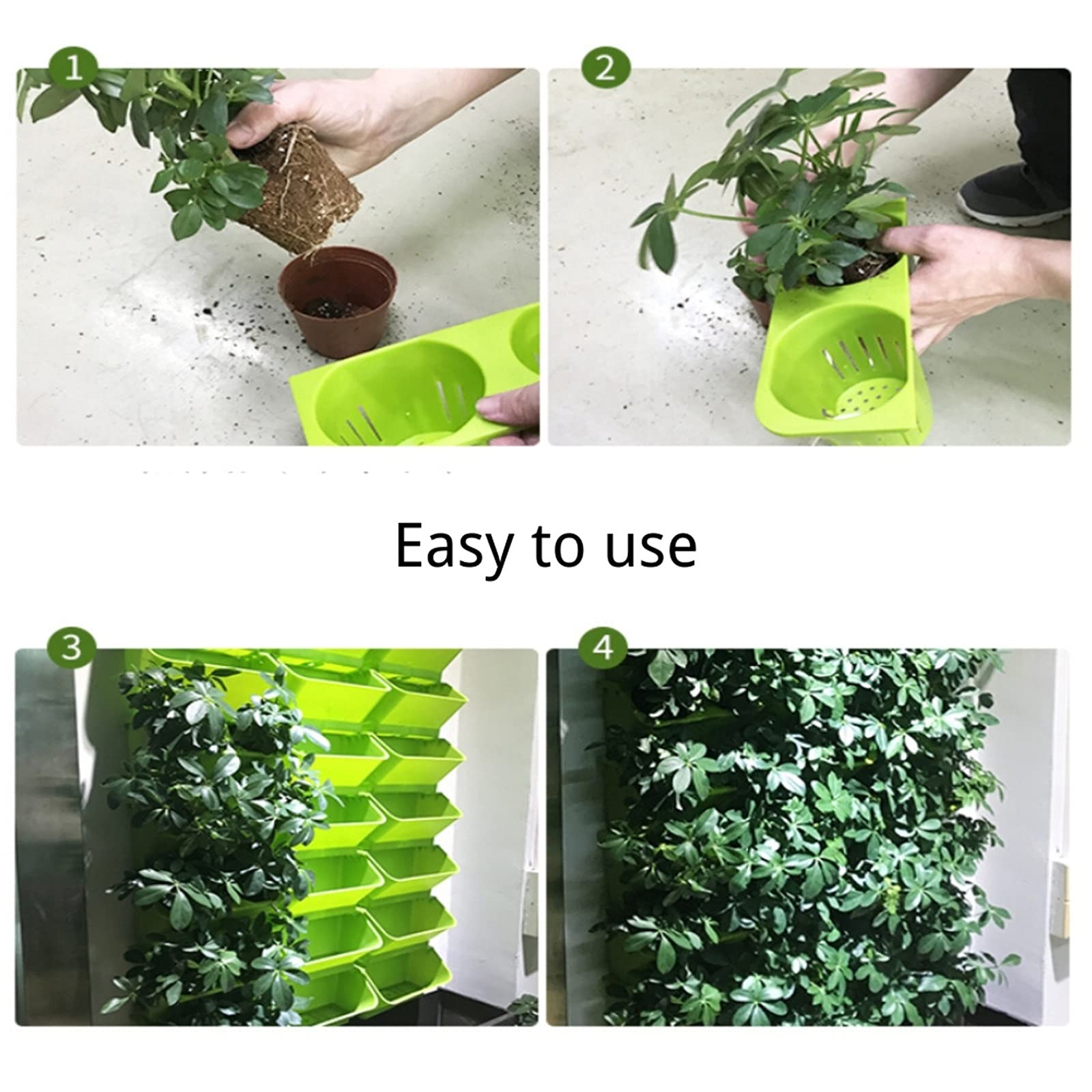 Fioriera da Appendere Pianter impianti appeso sé annaffiatoio floreale impilabile parete piantatrice giardino in plastica vasi verticali pianta pianta bonsai casa all'aperto Porta Vasi da Appendere