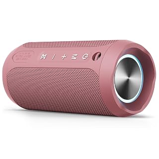 EDUPLINK Haut-Parleur Bluetooth Étanche IPX7, 20 Heures de Lecture, Stéréo TWS, Portable pour Maison et Extérieur – Rose - Les Beatles, Paul McCartney, John Lennon, RIngo Starr, George Harrison