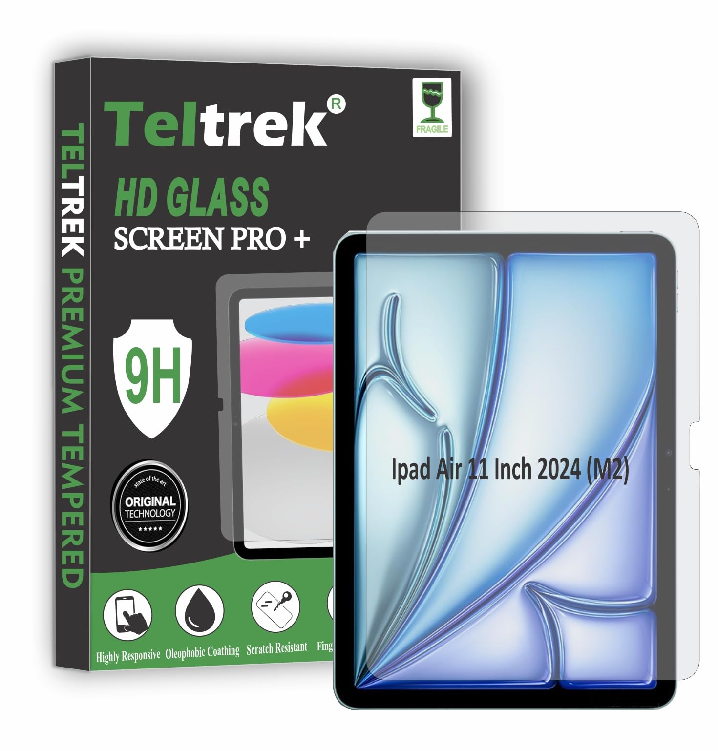 TELTREK Screen Guard Compatible With Apple Ipad Air 11 Inch M2 2024 (A2899/A2900/A2902) Flexible Fiber Screen Protector Not a Tempered Glass, Not Edge to Edge ScreenGuard. (B0D5VC319G) Amazon Price History, Amazon Price Tracker