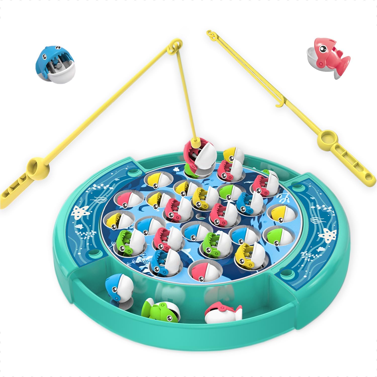 and Hook Fishing Games for Kids Fish Games, Rotating Go