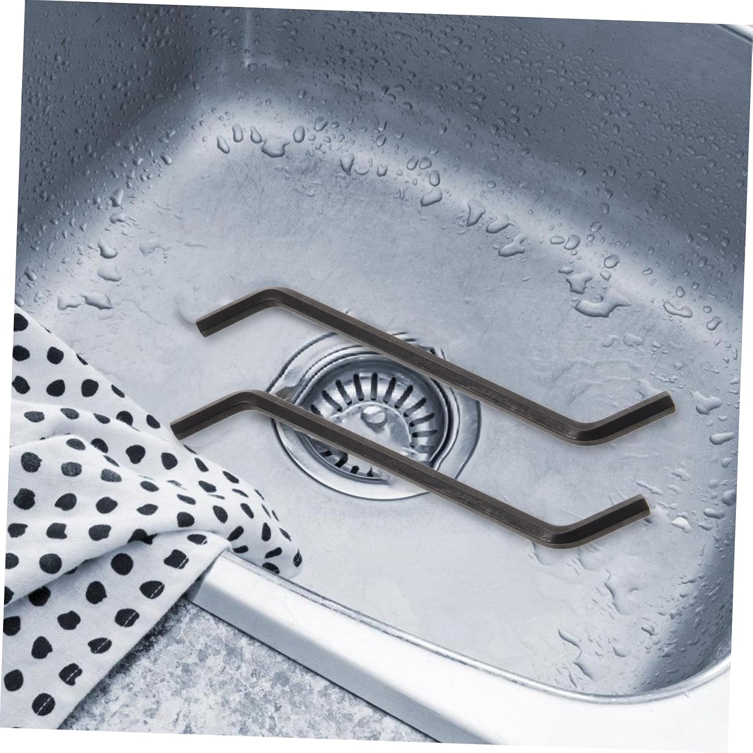OSALADI 2pcs Garbage Disposal Wrench -vanadium Sink Trash Disposal Tool Kitchen Wrench for Home Use Practical and Stylish Design