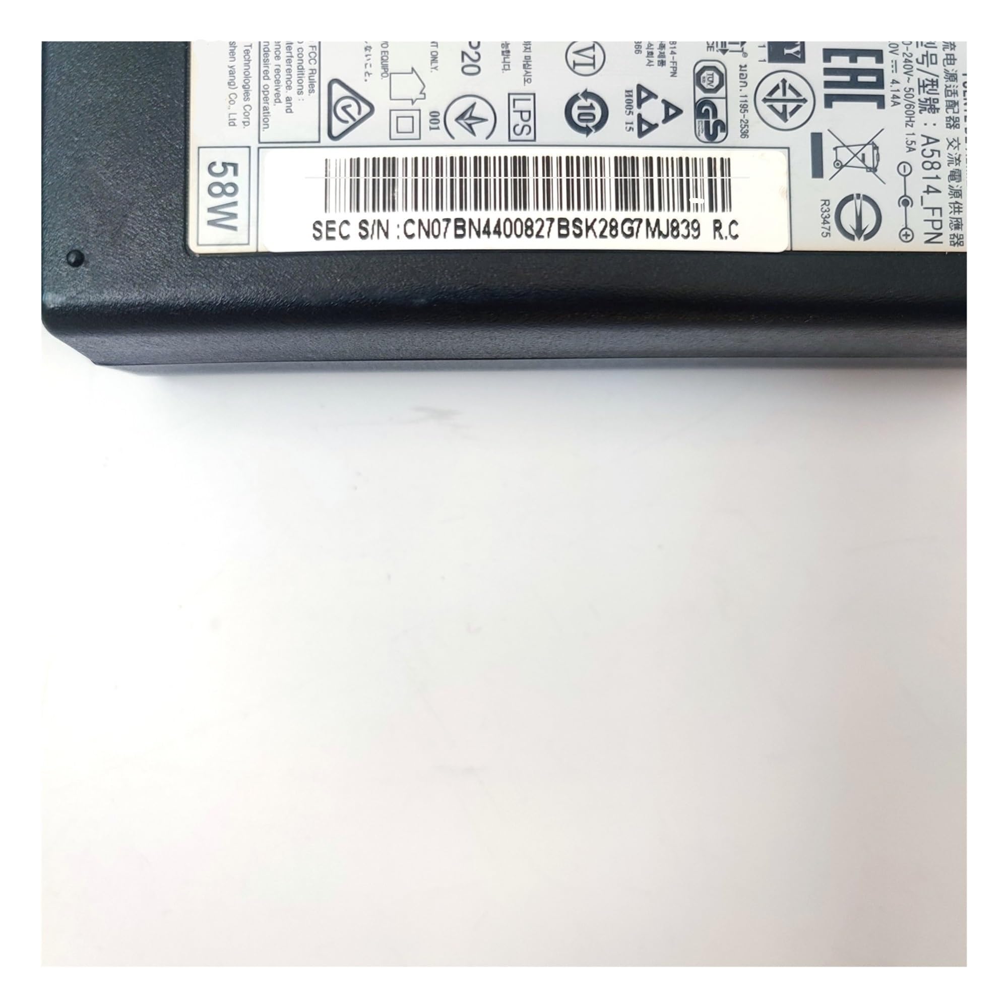 Compatible For SAMSUNG, BN44-00827A BN44-00827B, Cargador Adaptador De Corriente AC/DC De 14V 4.14A 58W, Cable HDMI