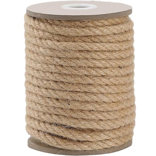 Jute Rope 10MM x 50FT Heavy Duty and Thick Twine