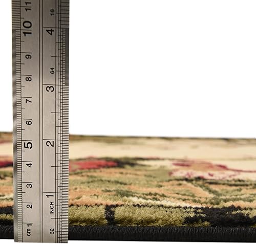 Miniatura 4 de Rugs.com Pastoral Collection - Alfombra ovalada mediana de 3 x 5 pies, color crema, perfecta para salas de estar, comedores grandes, planos abiertos