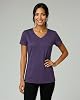 Pack de 5 Camisetas Real Essentials para Mujer: Camiseta de Cuello en V de Manga Corta Dry-Fit para Entrenamiento, Fitness y Yoga (Disponible en Tallas Plus) 3