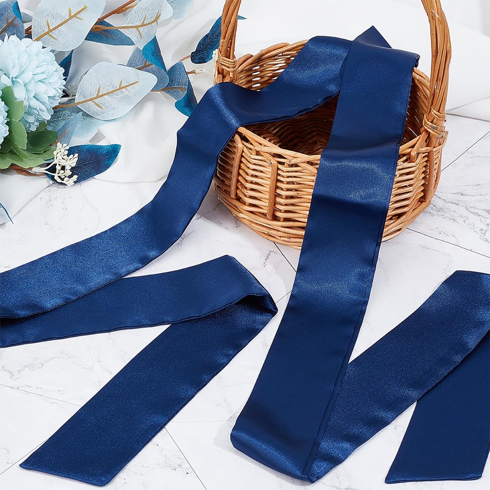 Cintura In Raso Per Abiti Da Sposa E Damigelle – Larghezza 6,5 Cm, Lunghezza 250 Cm, Colore Cielo Blu, Unica Taglia