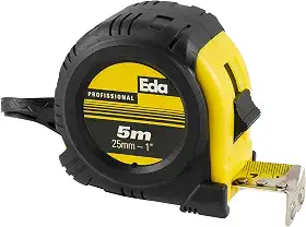 EDA Trena Com Caixa Plástica Emborrachada Eda Preto 5M 1'