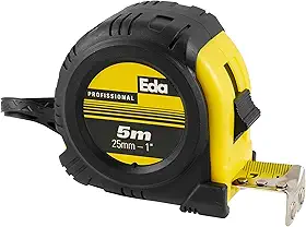 EDA Trena Com Caixa Plástica Emborrachada Eda Preto 5M 1'