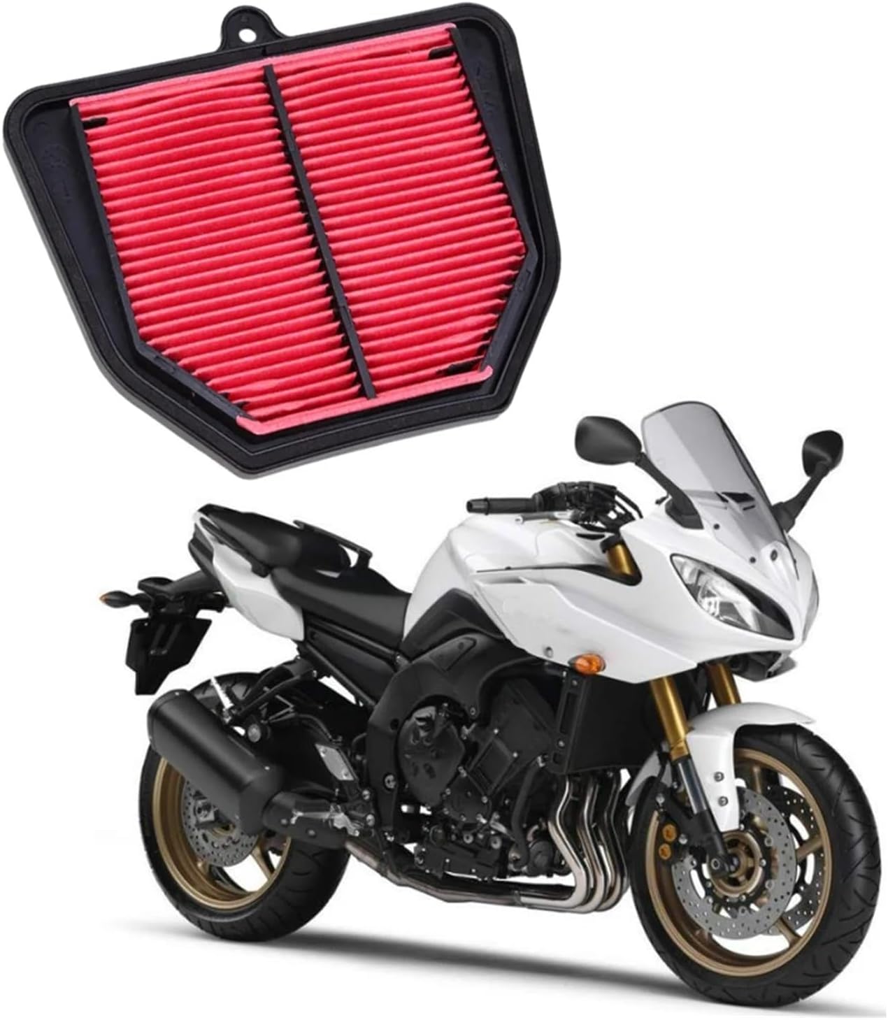 Motorcycle Air Filter Cleaner Element for FZ8 N,NA39P,25H,58P 2010-2015 FZ1N FZ1S 2D1-14451-00