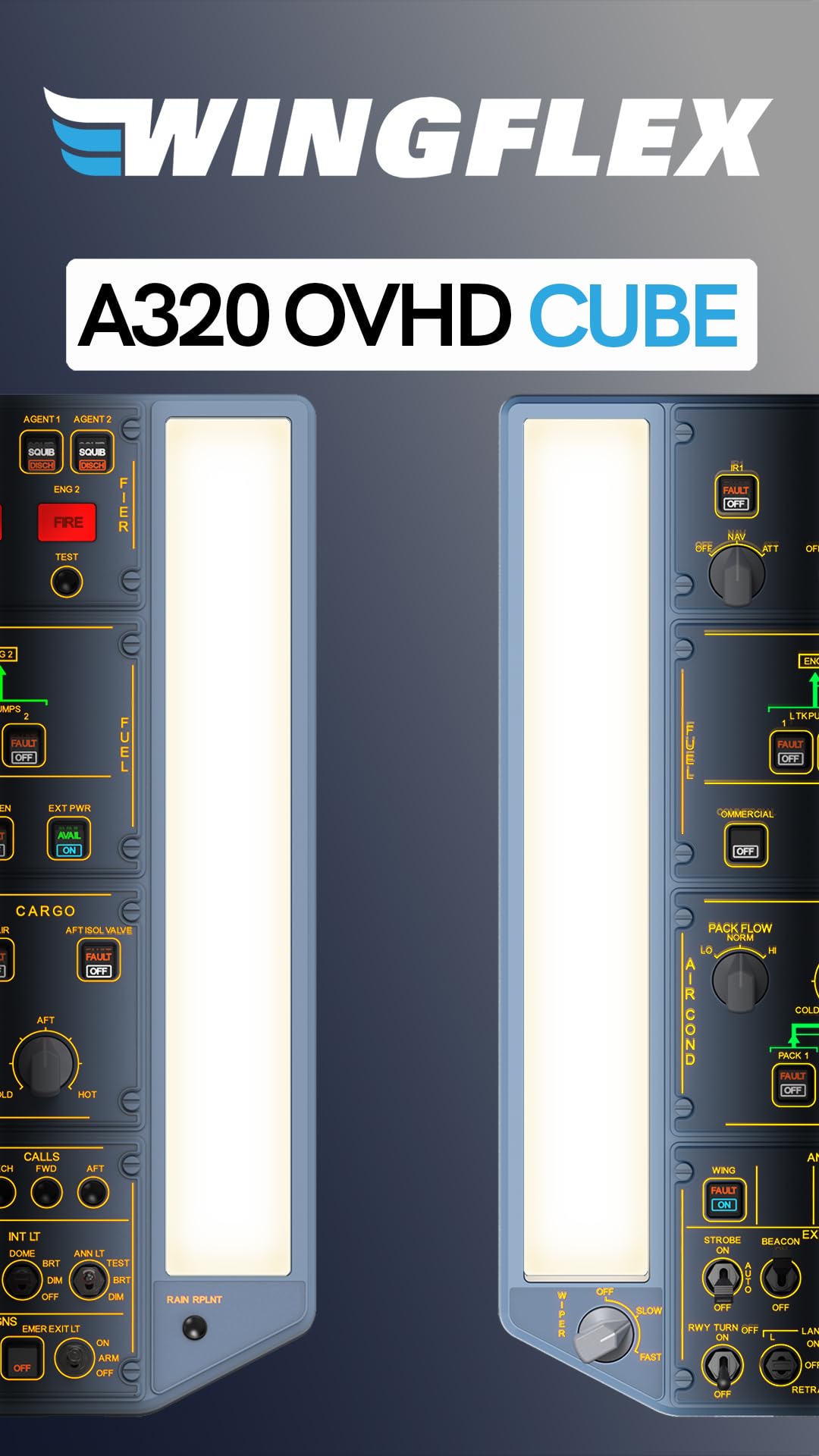 Amazon.co.jp: Wingflex製 A320オーバーヘッドパネル OVERHEAD PANEL