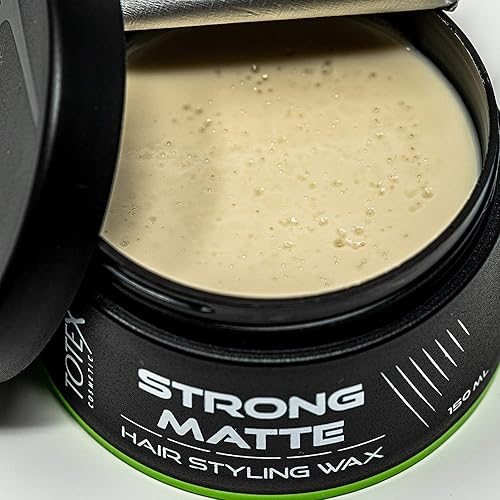 Miniatura 2 de Totex Hair Men Styling Wax - Textura de sujeción fuerte Acabado de aspecto mate natural - Pasta para definir el cabello 5.1 fl oz
