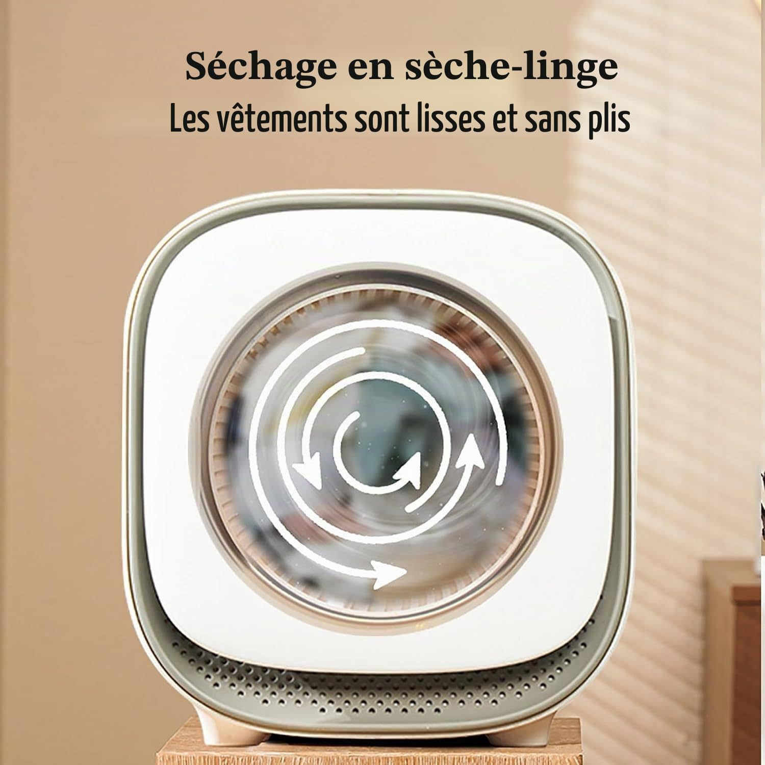 Sèche-linge portable, mini sèche-linge, température constante de 60 ℃, pour la maison, le dortoir, les balcons, les salles de bains