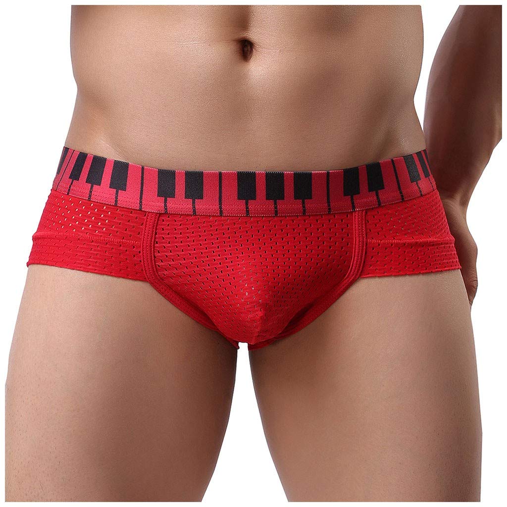 iTNHFPMen's Semi-Transparent Jockstrap Thong Sexy Sexy Thong Quick Dry Odor Control Quick Dry & Moisture Wicking Acrylic Low Rise Sport X-Temp 3-Pack of Trunk Briefs Breathable Underpants