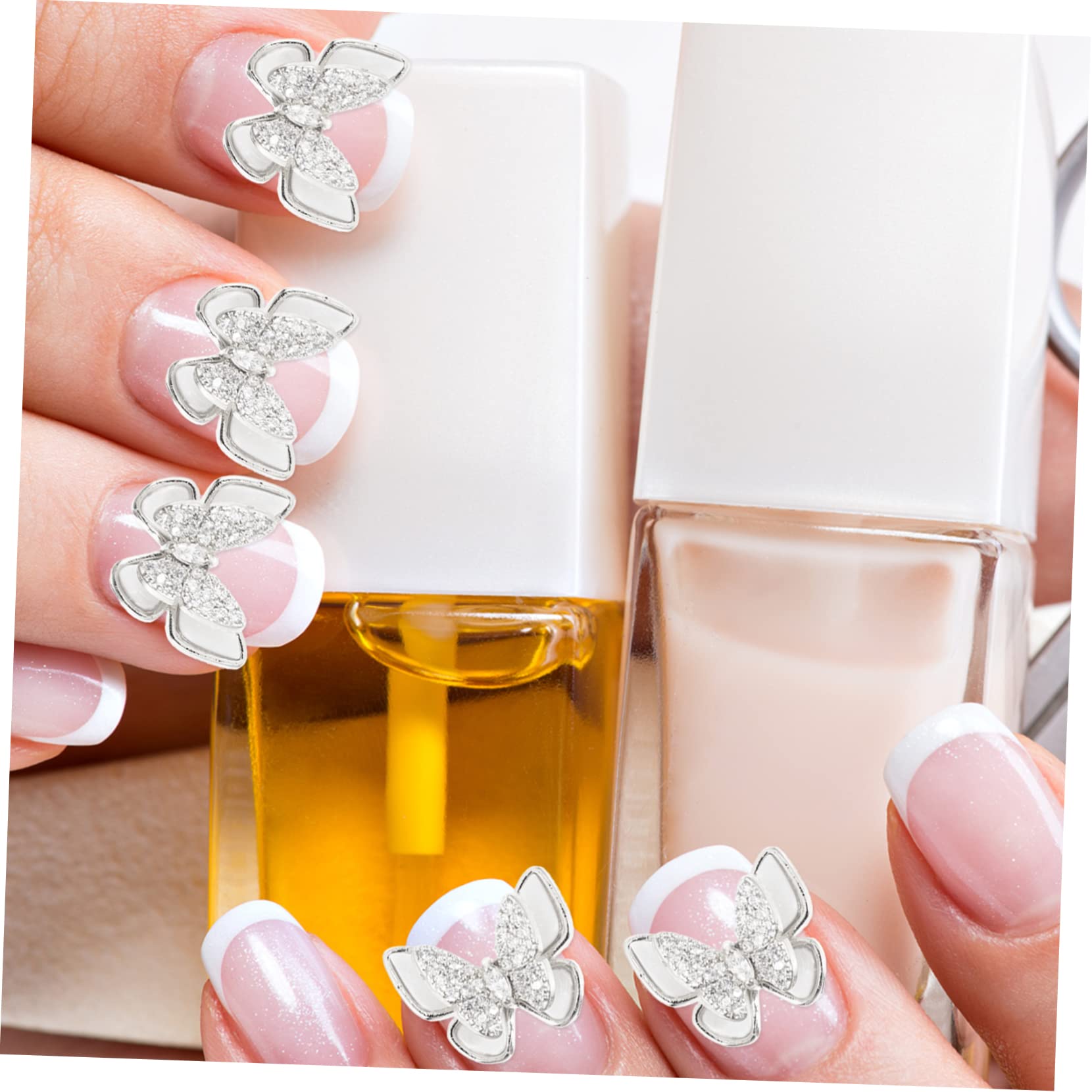 Healvian 15pezzi Decorazioni Per Unghie Con Strass Doppio Accessori Bellezza Per Manicure Per Donne e Ragazze