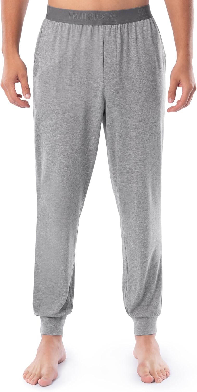 Fruit of The Loom Mens 360 Stretch 2-Pack Jogger Pajama Sleep Pant - Image 2