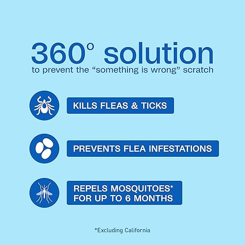 Miniatura 2 de Adams Collar para pulgas y garrapatas para perros y cachorros, protección de 6 meses, talla única para todos los perros y cachorros, mata pulgas y