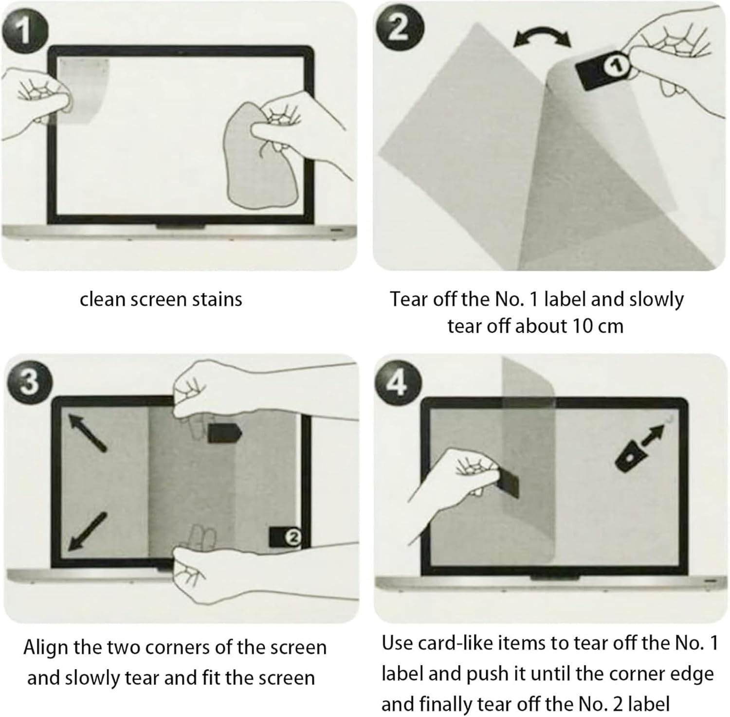 Anti Glare TV Film - TV Screen Protector Filter Out Glare Screen Protector, Non-Glare Anti-Scratch No Bubbles for LCD, LED, TCL, Sony, Sharp, Hisense / 55in 1221x689mm