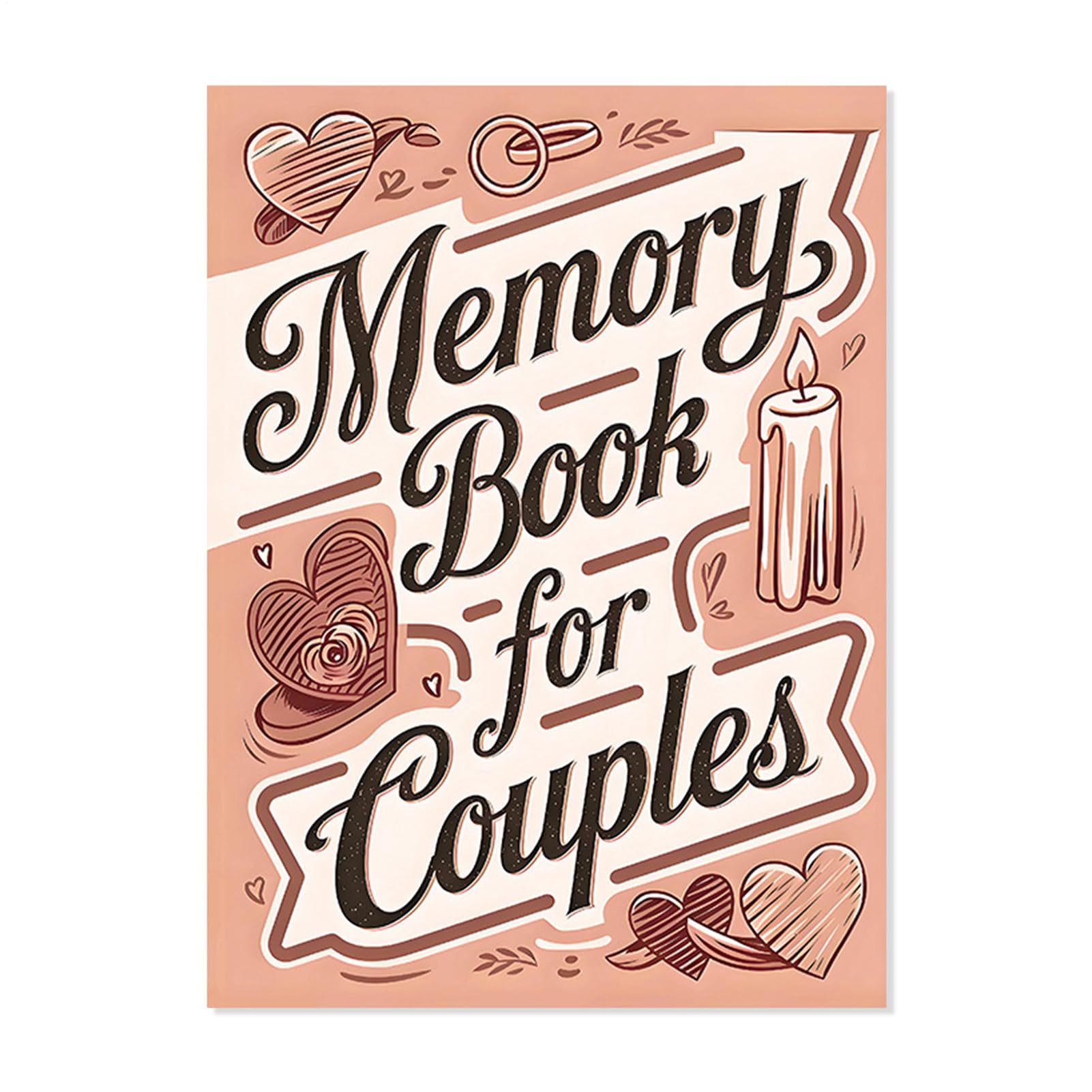Journal des souvenirs de mariage avec pages épaisses pour célébrer votre amour