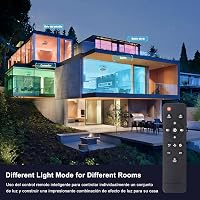 IZOWE RGB LED Mennyezeti Ventilátor 45cm Távirányítóval Dimmelhető Lámpa 9