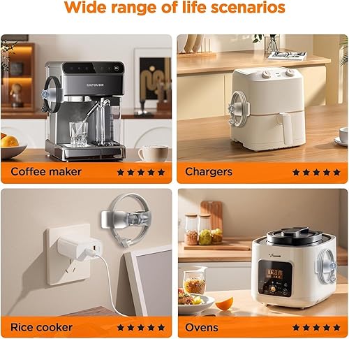 Miniatura 5 de Organizador de cables para electrodomésticos de cocina, gancho para mezclador Kitchenaid, accesorios para el hogar para un fácil almacenamiento y