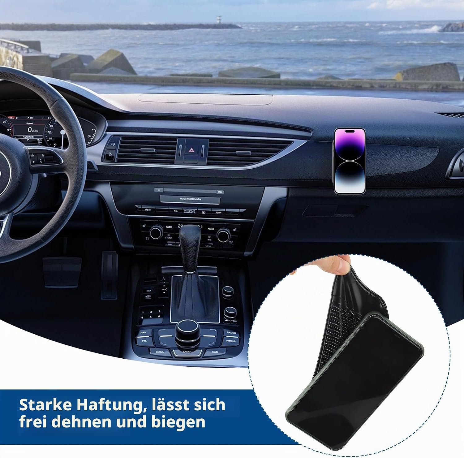 4 Pezzi Tappetino Antiscivolo per Skoda Yeti 2009-2017