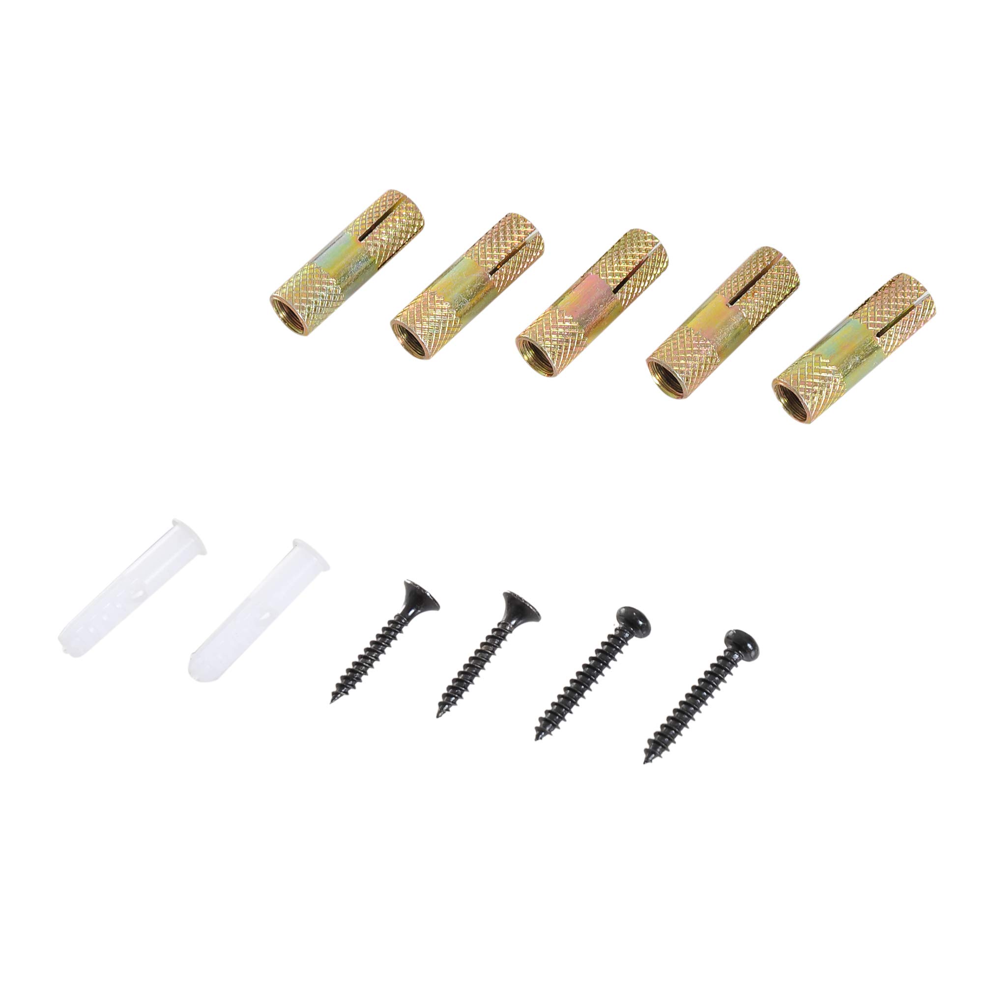 HOMCOM Herraje Puerta Corredera 200 cm Kit de Riel Adecuado para 1 Puerta Granja de Madera de 100 cm de Ancho Acero de Carbono Carga Máx. 90 kg
