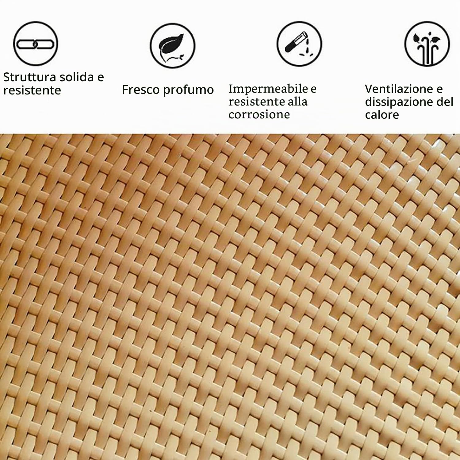 Vassoio da portata galleggiante in rattan di lusso Vassoio galleggiante Galleggianti da piscina Vassoio da pranzo in vimini per servizio in piscina Bevande Brunch Cibo sul tavolo,White-60*60*20cm