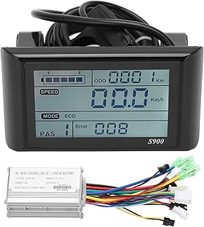 Qinlorgo Controlador de motor sem escovas 250W350W fácil instalação 15A 36V48V painel LCD controlador de motor sem escovas para bicicleta elétrica