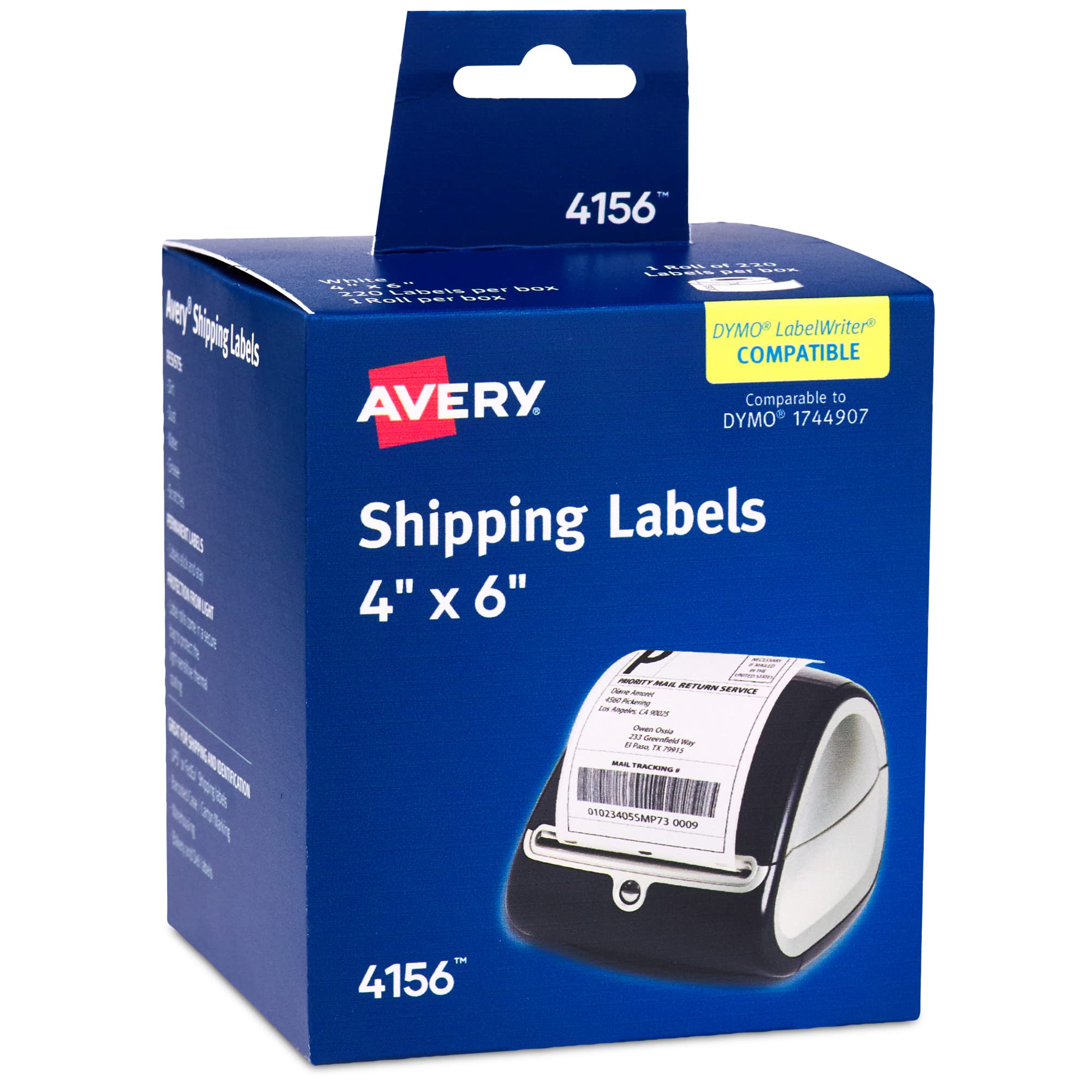 AVERY Thermal Shipping Labels for Dymo and Zebra Printers 220