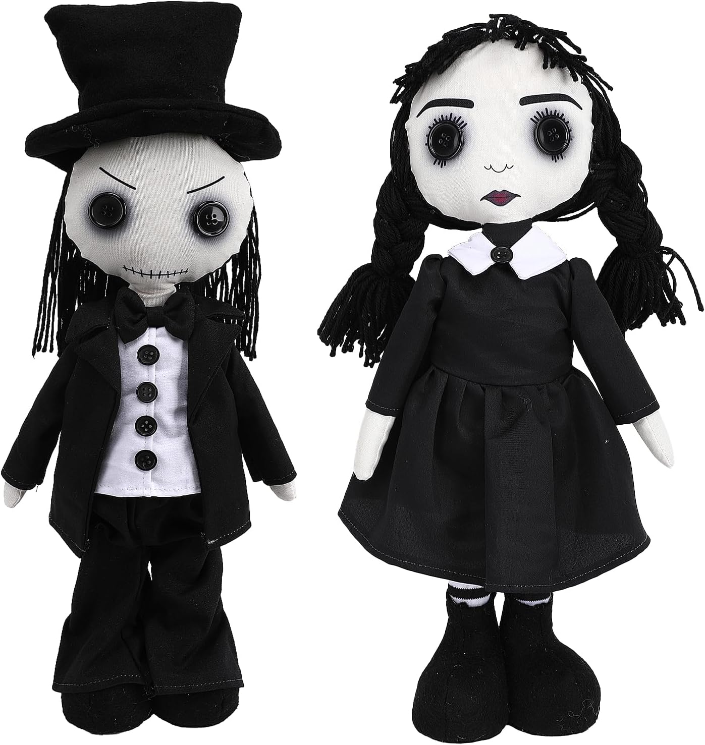 21" Gothic Haunted Doll Scary Living Dead Dolls Creepy Revenge Voodoo Doll Halloween Decoration Toy Gag Gifts